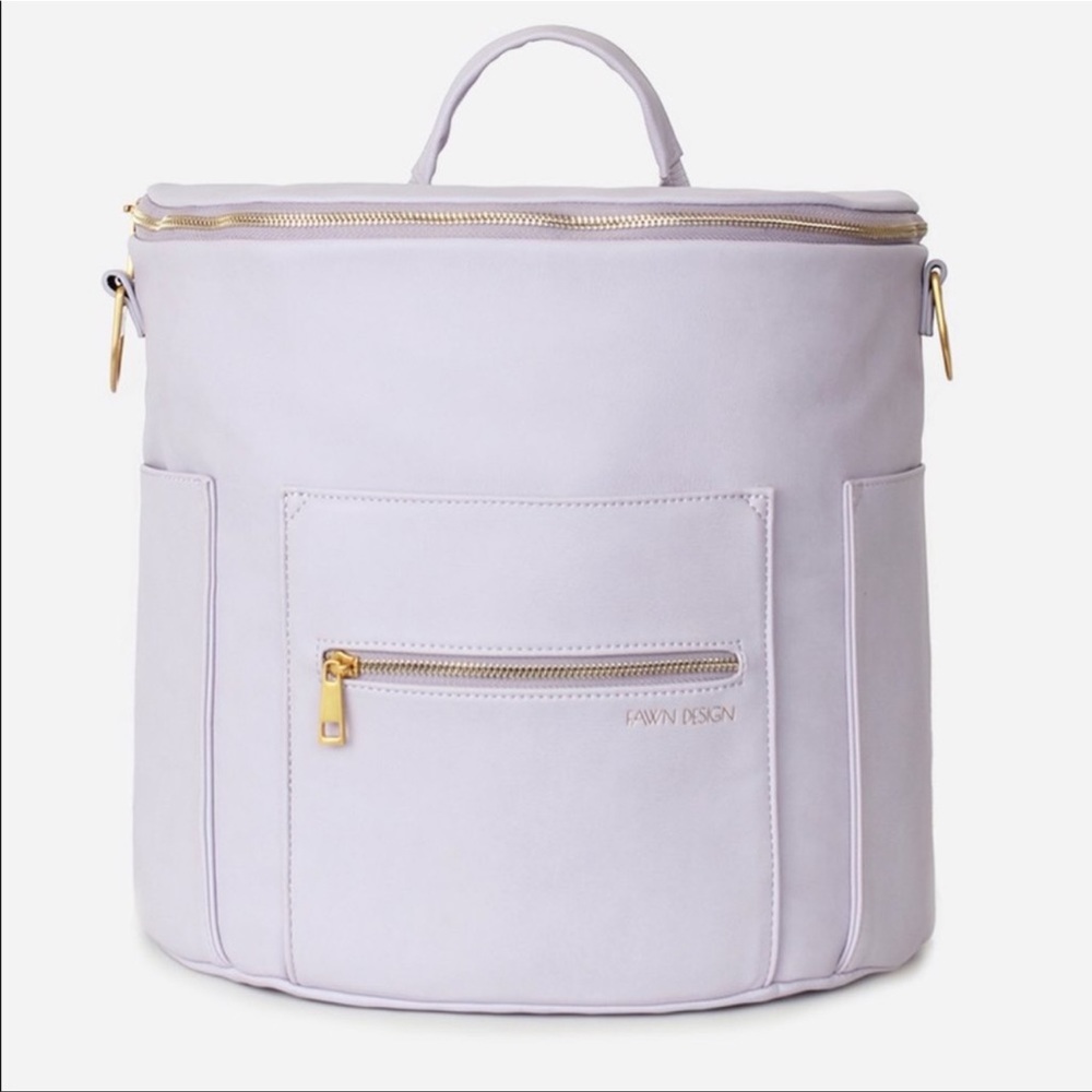 BNWOT Fawn Design Diaper Bag in Lilac Limited Edition color.RARE